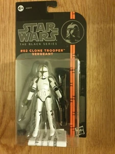 02 CLONE TROOPER SEARGEANT STAR WARS BLACK SERIES 3,75" NARANJA - Imagen 1 de 2