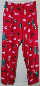 Joyspun Damas Haccie Jogger Estampado Rojo Brillante Navidad Talla Grande 3X 22W-24W - Imagen 1 de 4