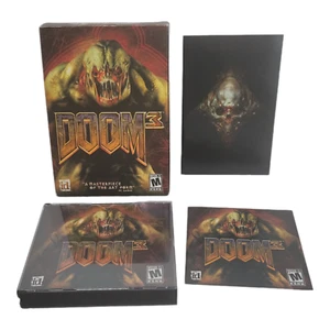 Activision Doom 3 PC 3 Disc Big Box Set 2004 Classic Horror First Person Shooter - Picture 1 of 8