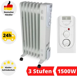 Ölradiator Öl Radiator Elektroheizung Heizer Heizung 1500W Konvektor Heizkörper - Bild 1 von 5