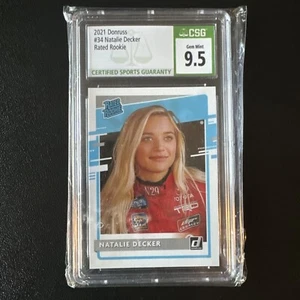 2021 Panini Donruss NASCAR - Rated Rookie #34 Natalie Decker (RC) - Picture 1 of 2