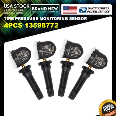 4Pcs OEM Quality 13598772 For BUICK CASCADA 2016-2018 TPMS TIRE PRESSURE SENSOR - Image 1 of 4