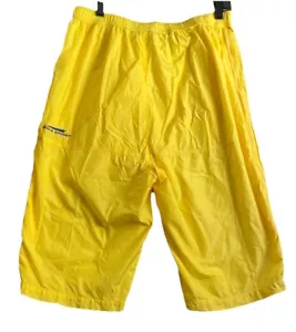 Ralph Lauren Polo Sport Long Shorts XL Nylon Mesh Lined Side Zipper Yellow - Picture 1 of 13