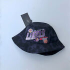 Ultra Game NBA Los Angeles Lakers Acid Wash Bucket Hat Cap Lebron James Retro