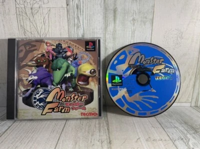 PS1 Monster Rancher Monster Farm Japan Ver Tecmo Monster Breeding RPG USED Game - Image 1 of 4