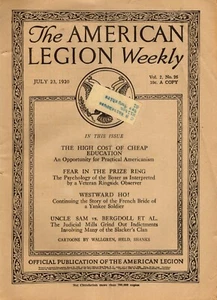 July 1920 American Legion Weekly Magazine, Westward Ho! Articles Illustrated 24p - Picture 1 of 4
