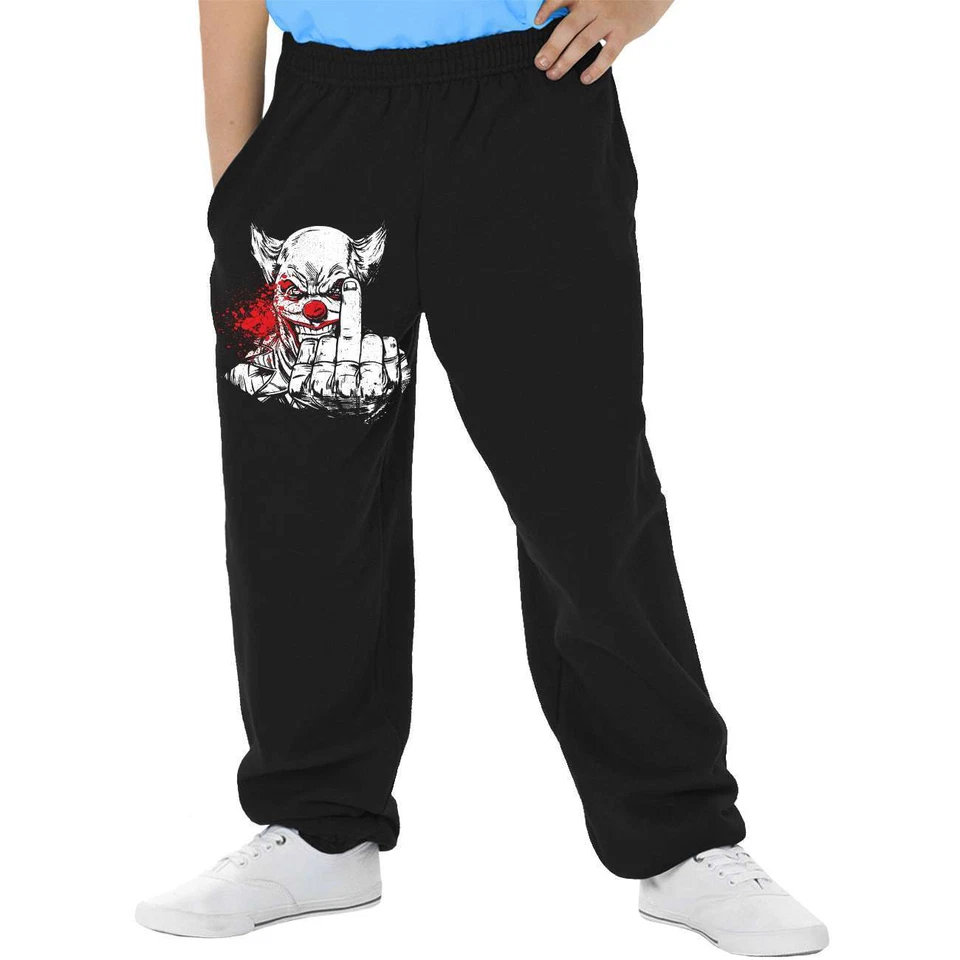 SPAß KOSTET Kinder Jogginghose Trainingshose Bad Clown Jungs junge kerle mittelfinger rapper