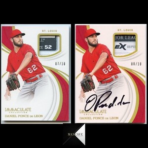2019 Immaculate Laundry Tag Patch DANIEL PONCEDeLEON RC ROOKIE #/10 Angels