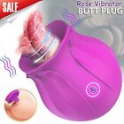 Rose-Tongue-Vibrator-Nipple-Clit-Licking-Women-Rechargeable-Toy use Lubricant US