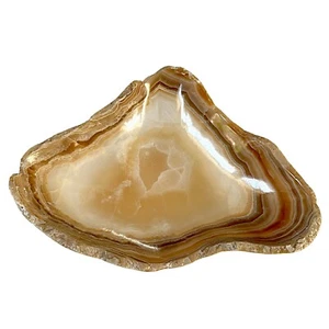 Centrotavola in Onice Scultura Naturale Home Decor Decorazione Design L 27cm - Picture 1 of 3