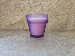 :I: Lavender E.O. :I: Luxury Soy Candle :I: Purple Flower Pot votive :I: - Picture 1 of 5
