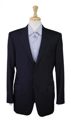 Hickey Freeman Navy Blue Wool Blazer Jacket Lindsey Current 40R - Image 1 of 4