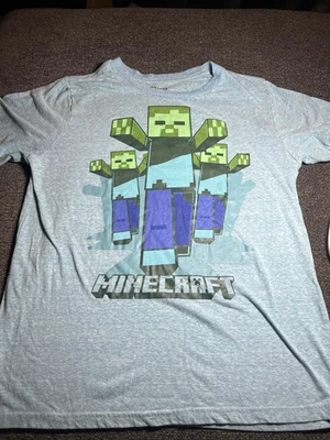 Camisa Mojang Oficial Minecraft Zombie Diseñada por Jinx Niños Talla L Foto 1 de 4