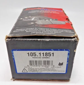 Centric 105.11851 Posi Quiet Rear Ceramic Brake Pads With Shims Chevy Corvette - Picture 1 of 6