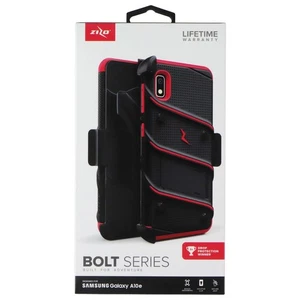 ZIZO Bolt Series Case / Holster / Glass for Samsung Galaxy A10e - Black / Red - Picture 1 of 2