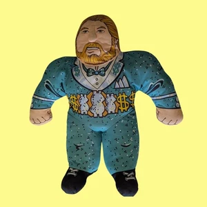 Vintage Million Dollar Man Ted Dibiase Wrestling Buddy Tonka WWE WWF Pillow - Picture 1 of 6