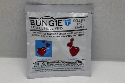 Prendedor Corazón Destiny Bungie Foundation Serie 1 - Emblema Planeta de Paz Sellado Foto 1 de 4