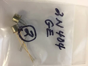 2n404 Transistor - 2N404, Germanium, TO-5 case, PNP 2 pcs NOS - Picture 1 of 1