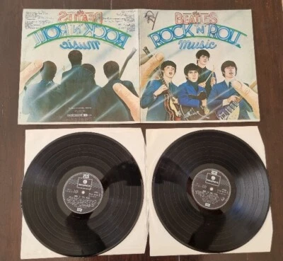 THE BEATLES Rock'n'roll music (Parlophone 2C 182-06137/8) Double LP 33 tours  - Photo 1/4