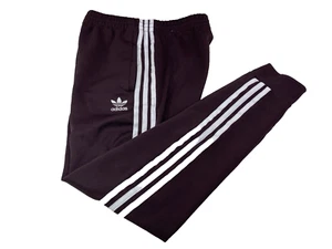 adidas Originals Adicolor Superstar Track Pants HK7352 Maroon White Mens S - Picture 1 of 14