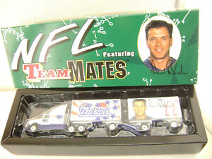 WHITE ROSE NFL Patriots Drew Bledsoe 1:80 Ford Aeromax Camion Double Remorque
