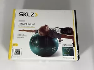 Exercise Trainer Ball 65cm self-Guided SKLZ Stability Ball with Hand Pump - Picture 1 of 9