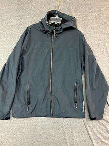 Hawke & Co Rain Defender Jacket Mens XL Charcoal Hooded Full Zip Long Sleeve - Picture 1 of 9