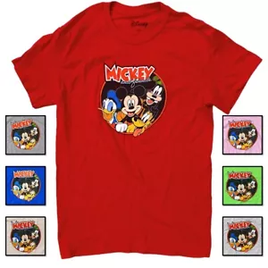 Mickey & Friends Men's Licensed Mickey Mouse, Donald Duck, & Goofy Tee T-Shirt - Picture 1 of 9