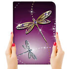 ( For Ipad Mini 1 2 3 4 5 ) Flip Case Cover Pb23639 Purple Dragonfly