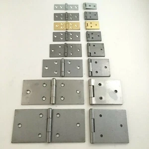 Backflap Steel Butt Door Hinges 400 Self Colour-0.75"/1"/1.25/1.5"/2"/2.5"/3"/4" - Picture 1 of 10