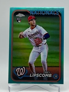 2024 Topps CHROME UPDATE TREY LIPSCOMB RC AQUA REFRACTOR 116/199 #USC134 - Picture 1 of 2
