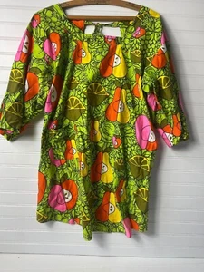 Vintage Psychedelic Fruit Funky 1960s 1970s Smock Top - Picture 1 of 2