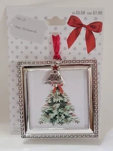Marco de fotos adorno de Navidad Studio Decor 2024 2,5 X 2,5"... Nuevo - Imagen 1 de 7
