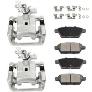 Rear Brake Calipers And Ceramic Brake Pads Set For 2006-2012 Ford Fusion - Picture 1 of 14
