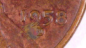 1958 D Lincoln Cent DDO TONED - Picture 1 of 10