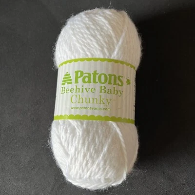 Hilo grueso para bebé Patons Beehive más ancho blanco, 3,5 oz. Foto 1 de 4