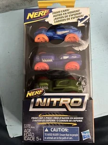 Cars • Nerf NITRO • Foam W/Plastic Wheels 3 Pack E1236 • by Hasbro - Picture 1 of 2
