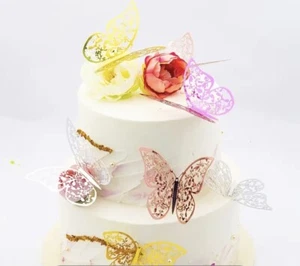 Tortendeko  12tlgSet Schmetterlinge Cake - Bild 1 von 4