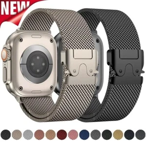 Metal Milanese Loop Wrist Band Strap For Apple watch 10 9 8 7 6 SE 5 4 3 2 1 - Picture 1 of 14