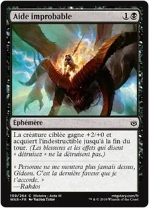 MTG Magic WAR - (x4) Unlikely Aid/Aide improbable, French/VF - Picture 1 of 1