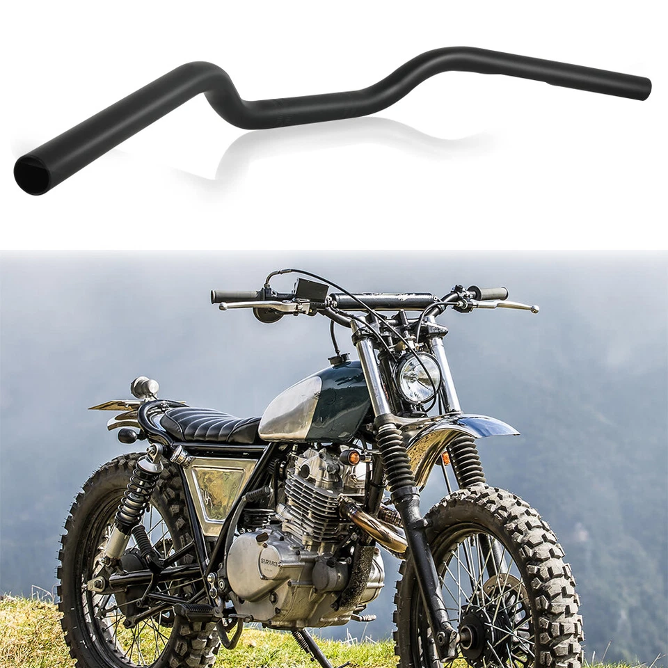 Motorcycle 7/8" 22mm Handlebar Tracker Bar Black For Suzuki TU250 TU250X 2009-19 - Image 1 of 4