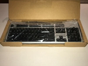 HP SDM4700P PS/2 keyboard Black and Silver New in Box - Picture 1 of 6