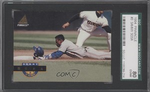 1994 Pinnacle Sammy Sosa #3 SGC 80