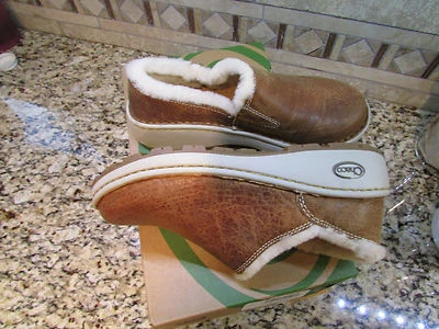 NOVOS CHACO TAN COURO ZAA BAA SHERLING SHERLING LOAFER SHOES FEMININOS 6 SLIP ONS GRÁTIS SP - Imagem 1 de 4