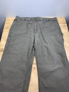Carhartt Pants B151 LBR Mens 44x31 Brown Dungaree Fit Casual Workwear #8510 - Picture 1 of 11