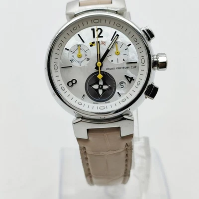 NO TARIFF Louis Vuitton Watch  Q132c 32mm Women's Whites X Browns 3563881 - Image 1 of 4