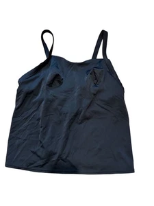 🖤 Lands’ End Black Tankini Top – Size 16A – Top Only (#502) - Picture 1 of 8