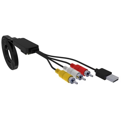 1.8m/5.9ft HDMI to 3RCA AV Converter Adapter Cable Lead USB Power For HDTV Box - Image 1 of 4