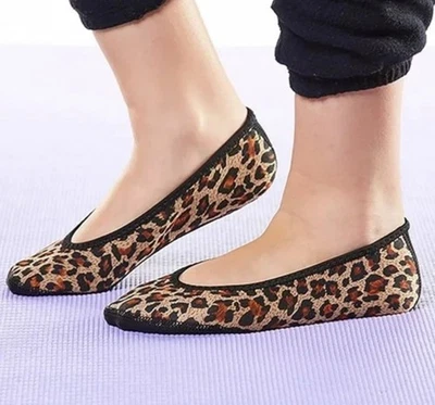 Nufoot Leopard Slippers Ballet Flats Women Large Fits 7-10 - Image 1 of 4