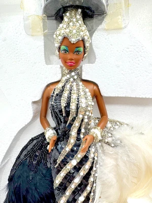BK~ BONECA BARBIE NOVA NA CAIXA 1991 STARLIGHT SPLENDOR POR BOB MACKIE BLACK AA 2704 - Imagem 1 de 4